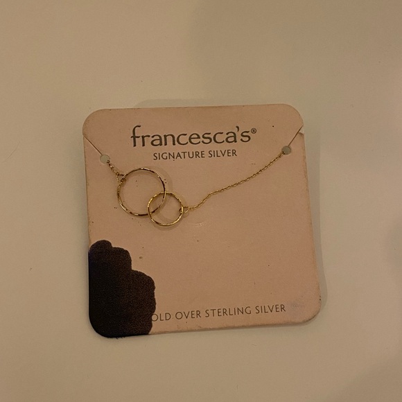 Francesca's Collections Jewelry - Interlocking Circle Necklace in Gold